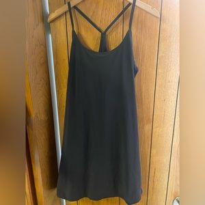 Outdoor Voices black exercise dress, size Large. Never worn. Built-in shorts.